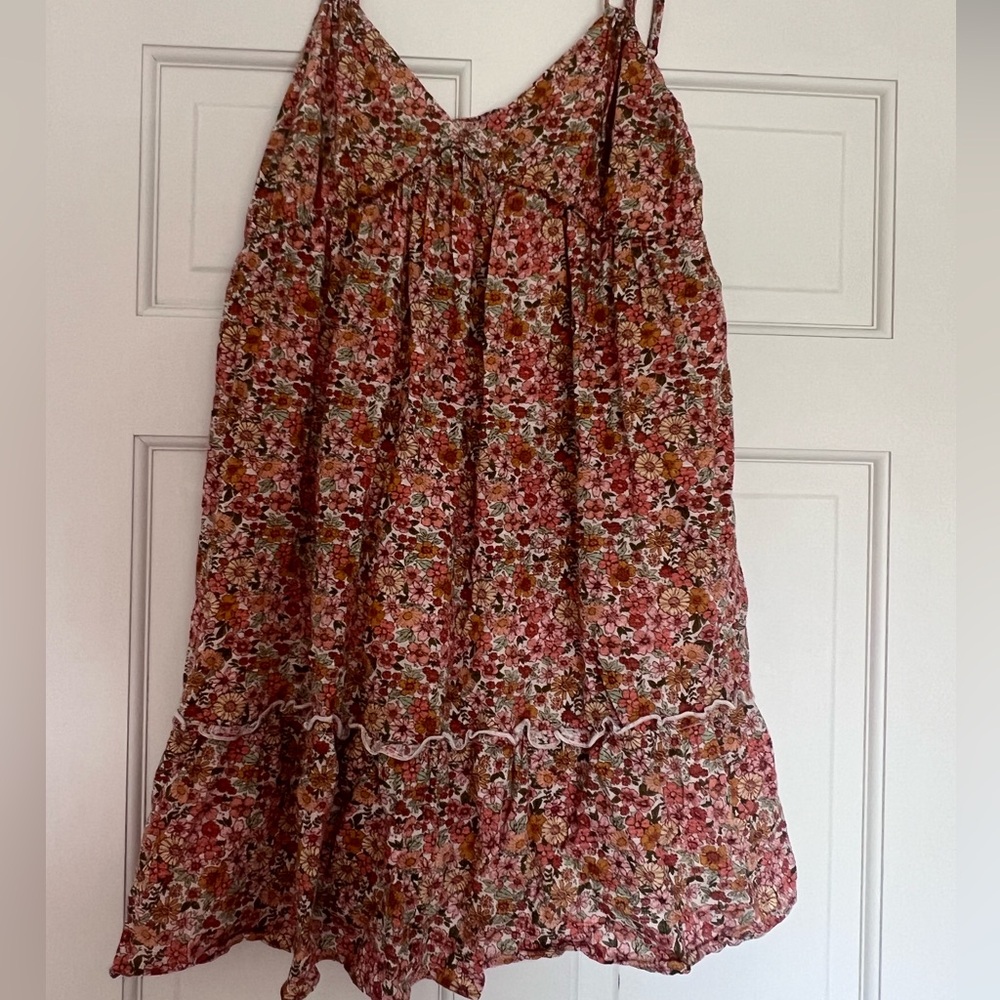 Babydoll V Neck Floral Flowy Sun Dress